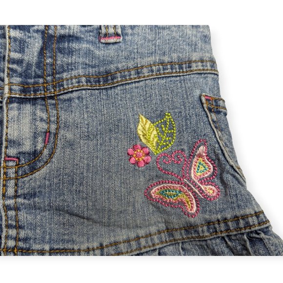 Barbie Avenue Embroidered Denim Skort Size 6 - Picture 4 of 9